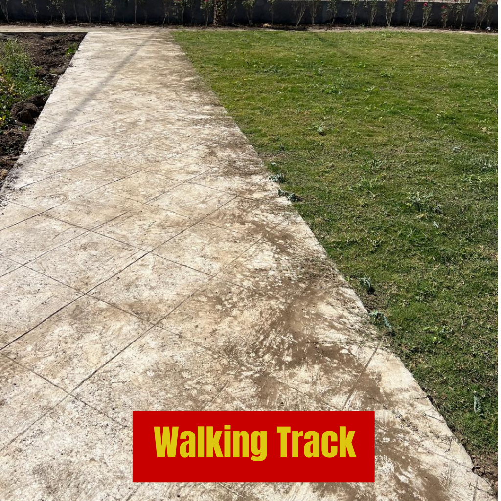 Walking track amenity at Katol Road Nagpur premium residential layout with lush green surroundings