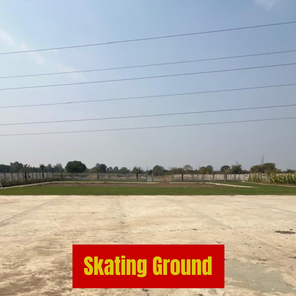 Modern skating ground amenity at Katol Road Nagpur premium residential layout for recreational activities